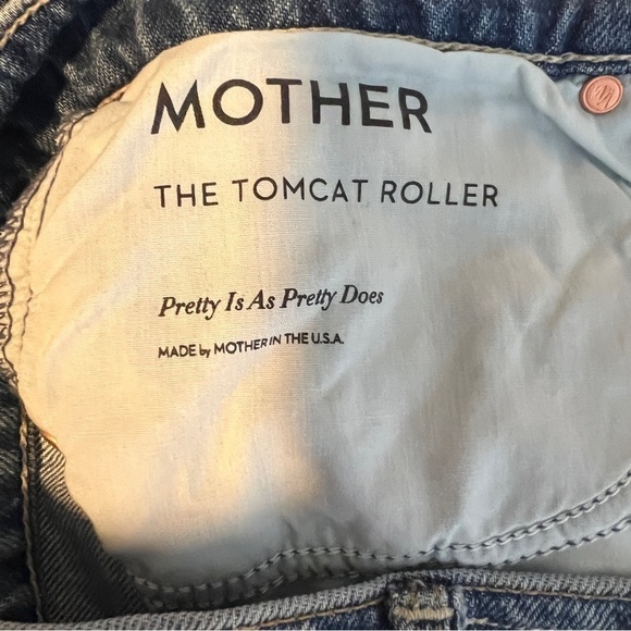 Mother NWT The Tomcat Roller Pretty Is As Pretty Does Wide Leg Jeans - Picture 4 of 7